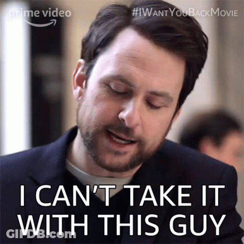 A Man With A Beard Says I Can 'T Take It With This Guy GIF