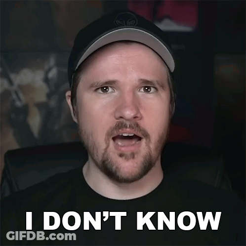 A Man With A Beard Says I Don T Know GIF
