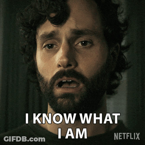 A Man With A Beard Says I Know What I Am On Netflix GIF