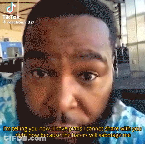 A Man With A Beard Says " I 'M Telling You Now " In A Tik Tok Video GIF