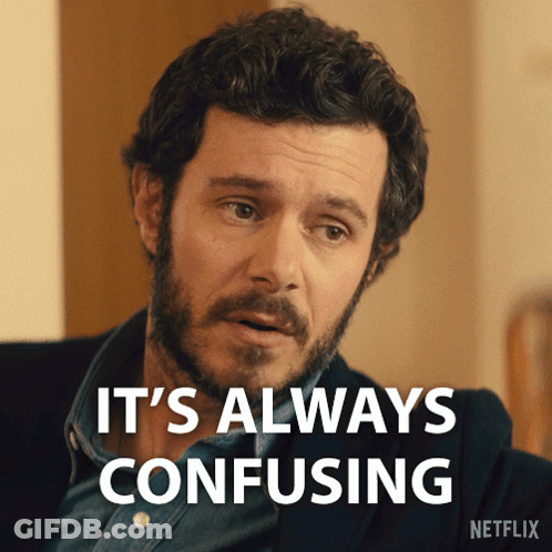 A Man With A Beard Says It 'S Always Confusing On A Netflix Advertisement GIF