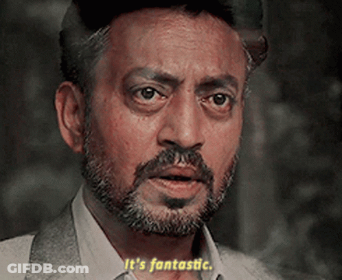 A Man With A Beard Says " It 'S Fantastic " GIF