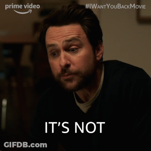 A Man With A Beard Says It 'S Not In Front Of An Amazon Logo GIF
