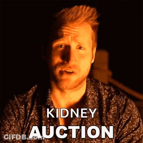 A Man With A Beard Says Kidney Auction GIF