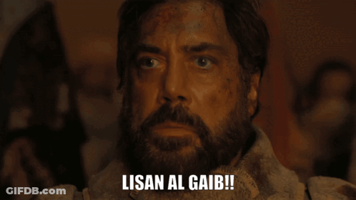 A Man With A Beard Says Lisan Al Gaib GIF