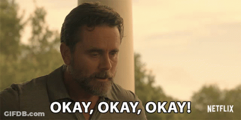 A Man With A Beard Says Okay Okay Okay Netflix GIF