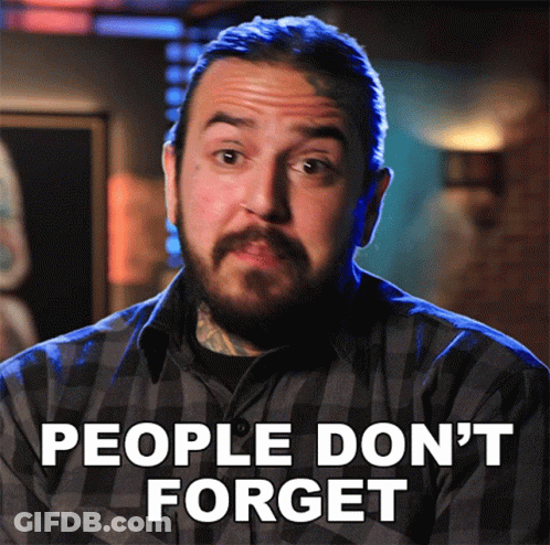 A Man With A Beard Says People Don T Forget GIF
