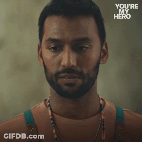 A Man With A Beard Says " Thanks Man " GIF