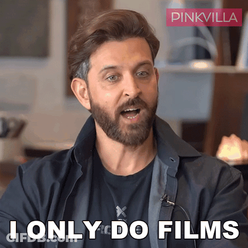 A Man With A Beard Says That He Only Does Films GIF