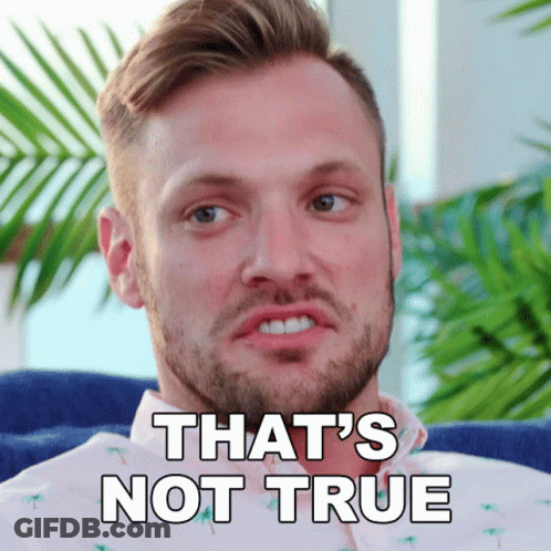 A Man With A Beard Says That 'S Not True On His Face GIF