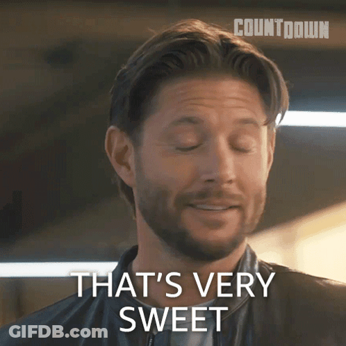 A Man With A Beard Says That 'S Very Sweet With His Eyes Closed GIF