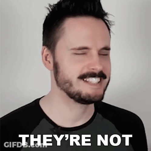 Man With Beard Says They Re Not In White Letters GIF
