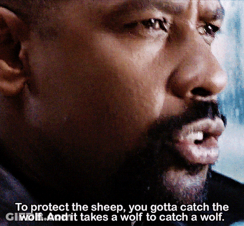 A Man With A Beard Says To Protect The Sheep GIF