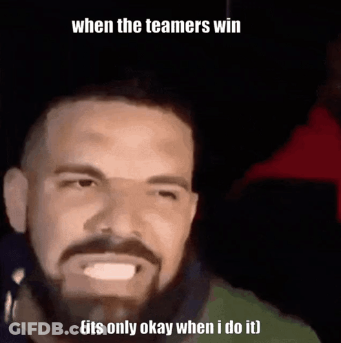A Man With A Beard Says When The Teamers Win GIF