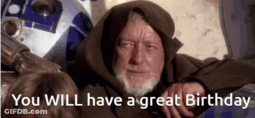 Man With Beard Saying You're Going To Love It In Front Of R2D2 GIF