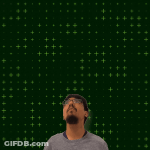 A Man With A Beard Stands In Front Of A Green Background With The Number 17 Surrounded By Stars GIF