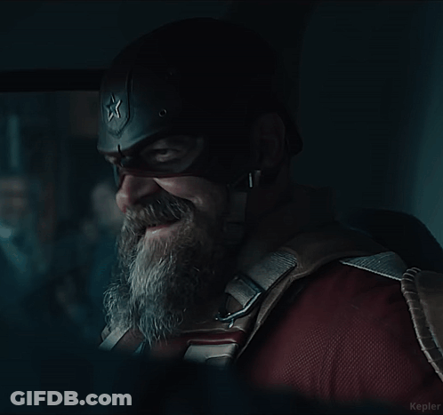Man In Captain America Costume GIF