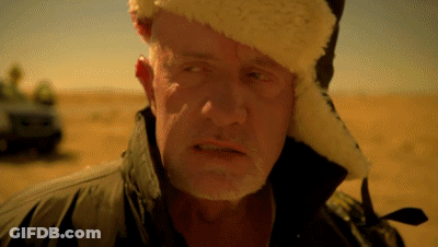 A Man With A Beard Wearing A Fur Hat And A Jacket GIF