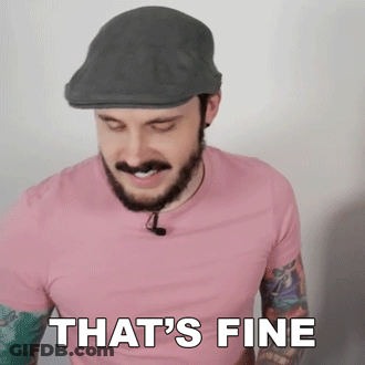 Bearded Man Wearing Pink Shirt Saying That 'S Fine GIF