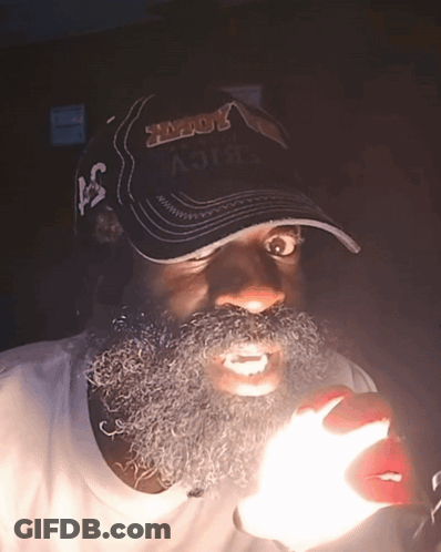 A Man With A Beard Wearing A Hat That Says Astros On It GIF