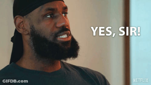 A Man With A Beard Wearing A Headband Says Yes Sir GIF