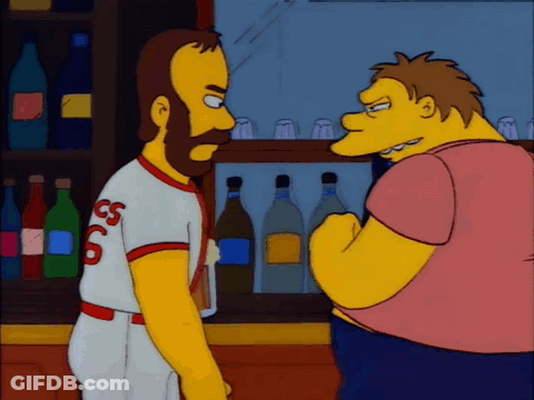A Man With A Beard Wearing A Jersey With The Number 6 On It GIF