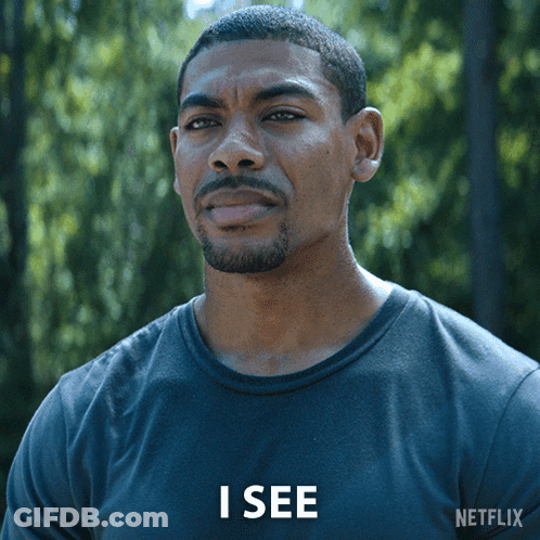 Bearded Man In Netflix Shirt Says I See GIF