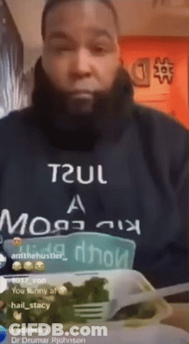 A Man With A Beard Wearing A T2ul Hoodie GIF