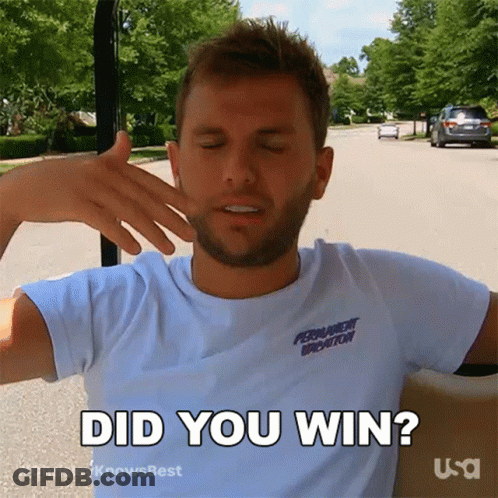 Man With White Shirt Saying Permanent Vacation GIF