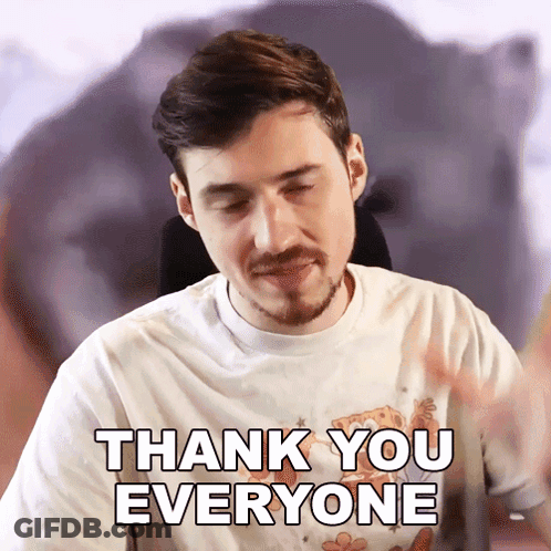 Man With White Shirt Saying Thank You Everyone GIF