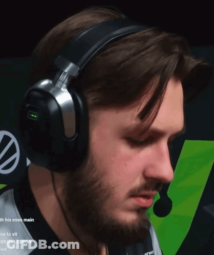 A Man With A Beard Wearing Headphones And A Microphone With The Word Lebron On It GIF