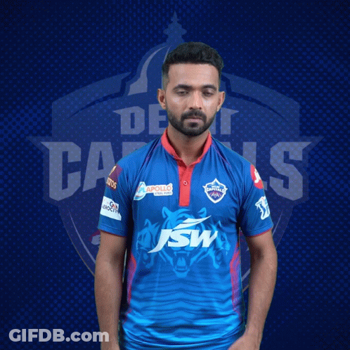 A Man With A Beard Wears A Blue Jersey With Jsw On It GIF