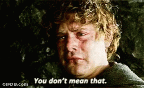 A Man With A Black Eye Is Saying You Don 'T Mean That . GIF