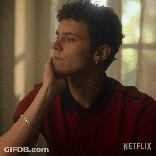 A Man With A Bracelet On His Wrist And A Netflix Logo On The Bottom GIF