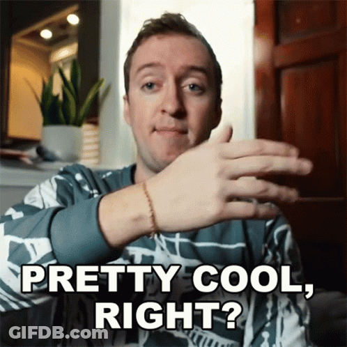 Man With Bracelet Saying Pretty Cool Right GIF