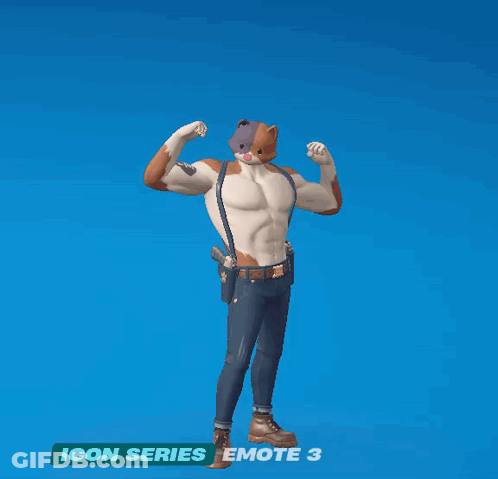 A Man With A Cat Mask Is Holding A Stick With Flames On It Over His Head .. GIF