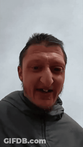 A Man With A Fake Nose Is Wearing A Jacket GIF