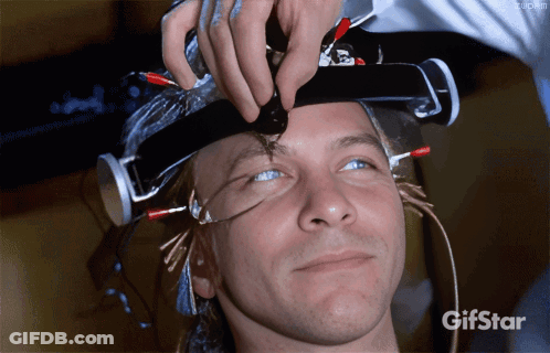 A Man With A Headband On Has A Gifstar Logo On The Bottom GIF