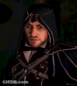 Man With Hood And Sword GIF