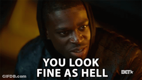 A Man With A Hood On Says You Look Fine As Hell GIF