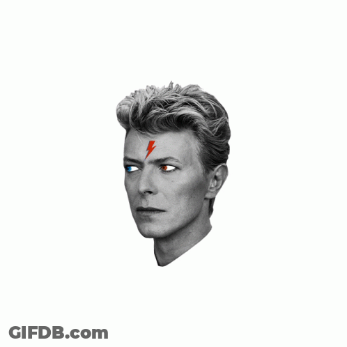 A Man With A Lightning Bolt On His Face GIF