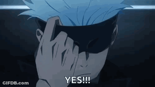 A Man With A Mask On His Face Is Covering His Face With His Hand And Saying Yes . GIF