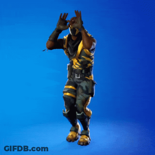 A Man With A Mask On His Face Is Jumping In The Air GIF