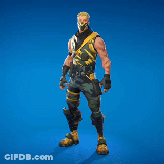 A Man With A Mask On His Face Is Standing On A Blue Surface GIF