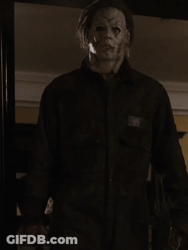 A Man With A Mask On His Face Is Wearing A Shirt And Tie GIF
