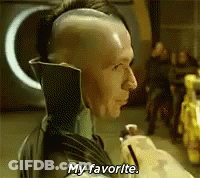 A Man With A Mohawk On His Head Is Talking About His Favorite . GIF