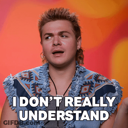 A Man With A Mullet Says " I Don T Really Understand " GIF