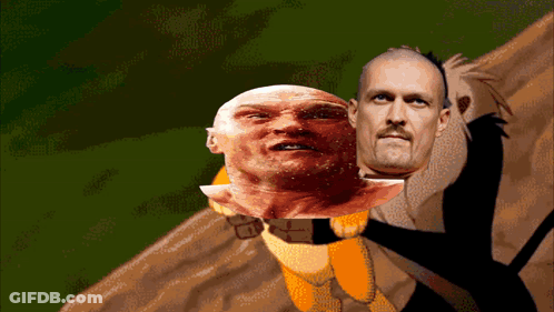 A Man With A Mustache And A Bald Head GIF