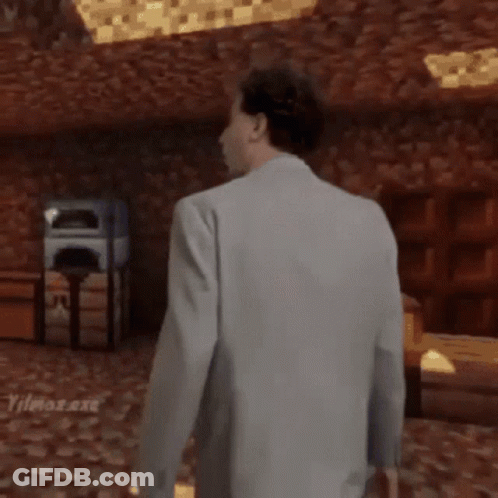 A Man With A Mustache And Tie Says King In The GIF