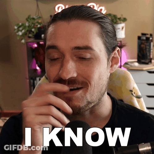 Man With Mustache Saying I Know GIF